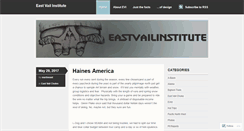 Desktop Screenshot of eastvailinstitute.com